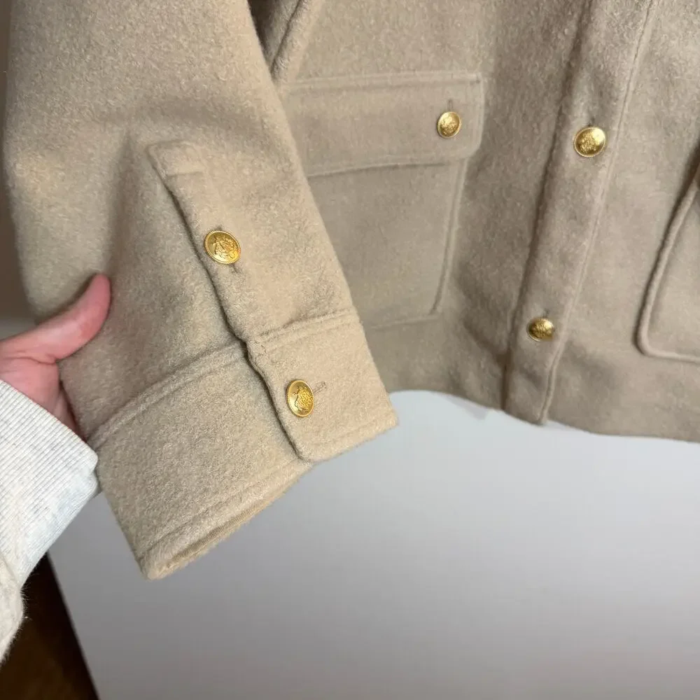 NWT J.Crew Tan Shacket